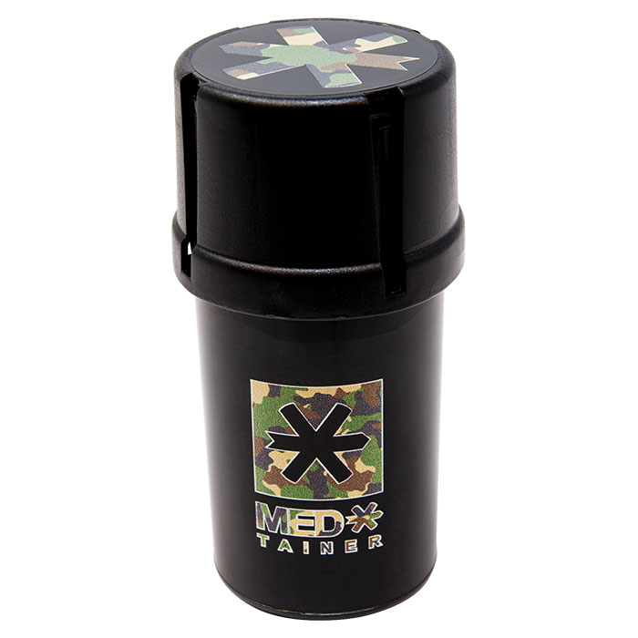 Black Camo Medtainer Smell Proof Storage And Grinder