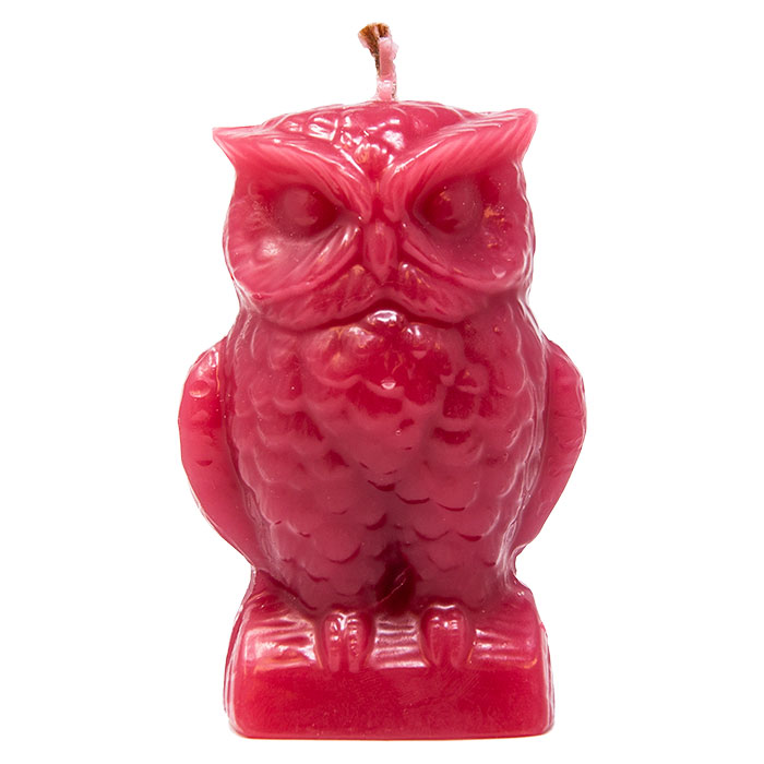 Canadian Hand Made Pink Owl Candle