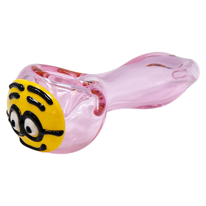Pink Minion Glass Pipe 4 Inches