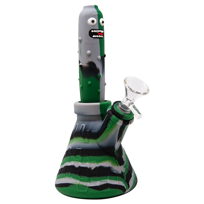 Camo Pickle Silicone Bong and Nectar collector
