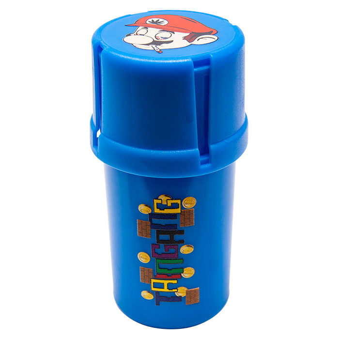 Blue Mario Medtainer Smell Proof Storage And Grinders