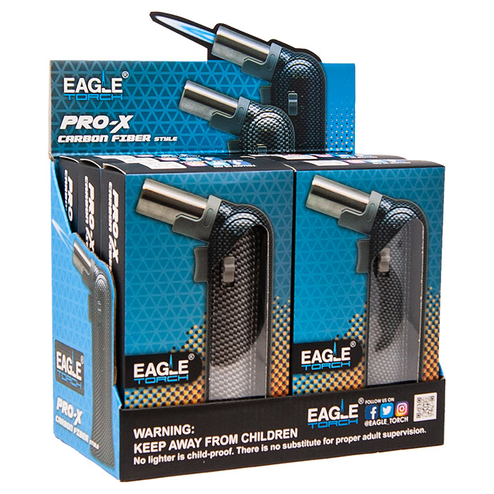 Eagle Torch Lighter Pro-X - Carbon Fiber Display of 6