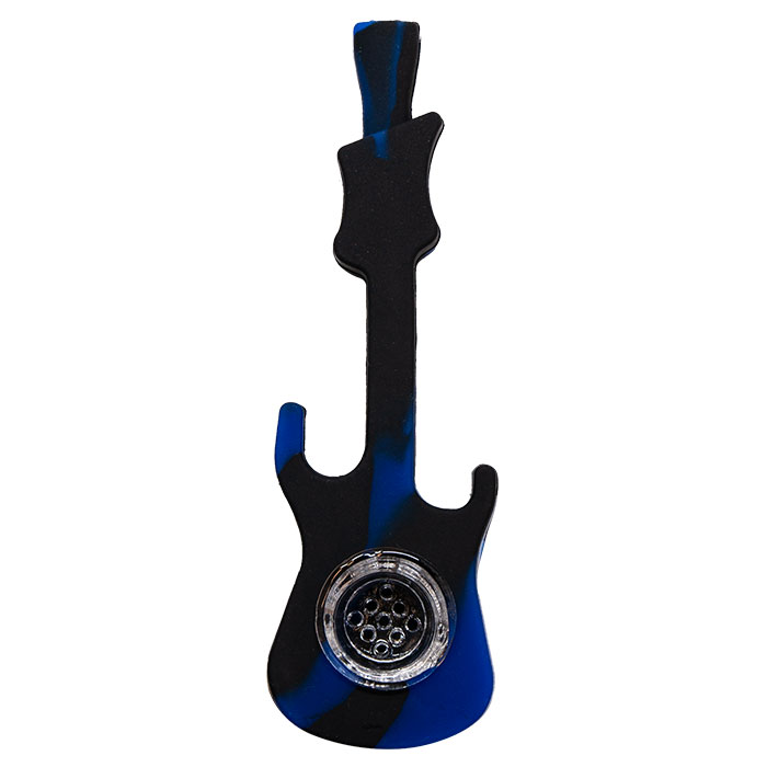 Silicone Dark Blue Guitar Pipe