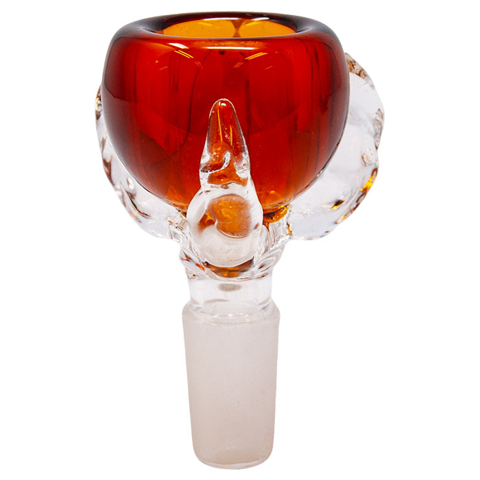 Amber Glass Bowl Hold In Paw 14 Mm