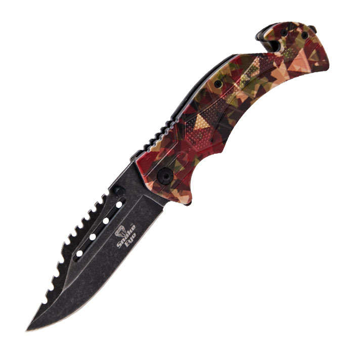 Snake Eye Assorted Color Tactical Outdoor Rescue Knife