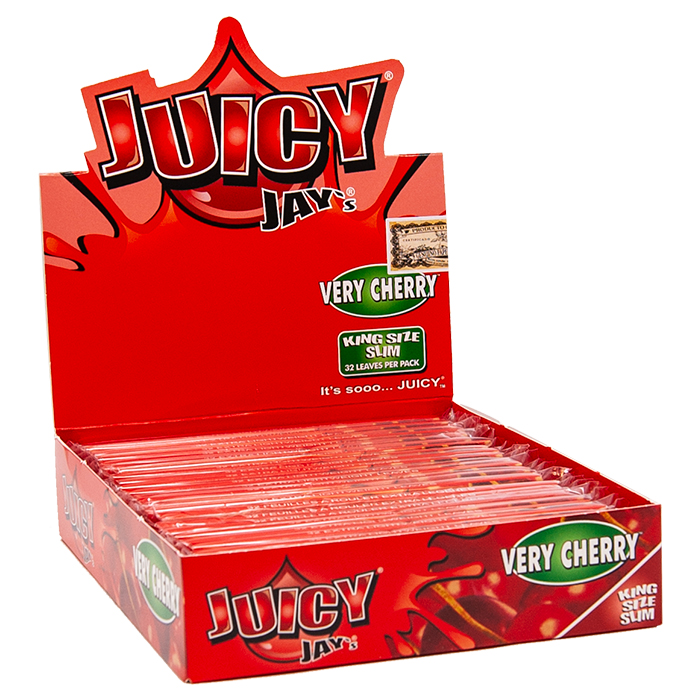 Juicy Jay Rolling Paper Very Cherry King Size Slim