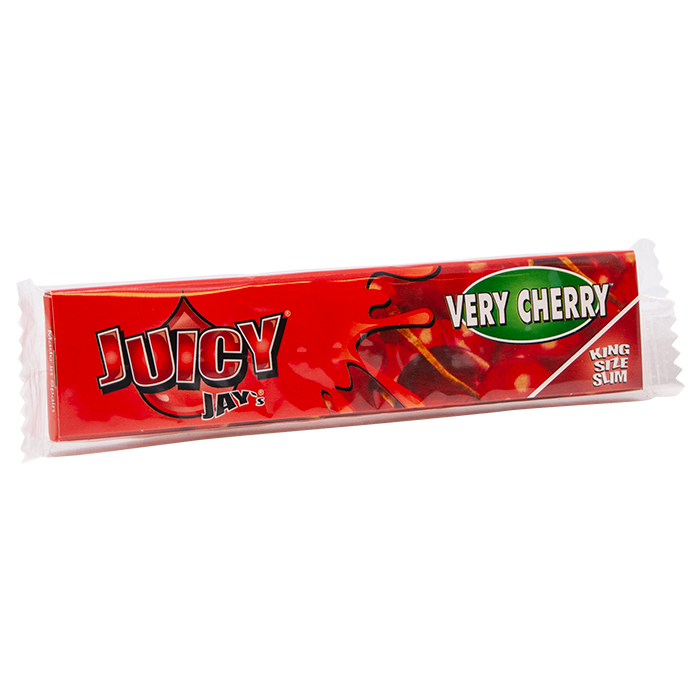 Juicy Jay Rolling Paper Very Cherry King Size Slim Ct 24