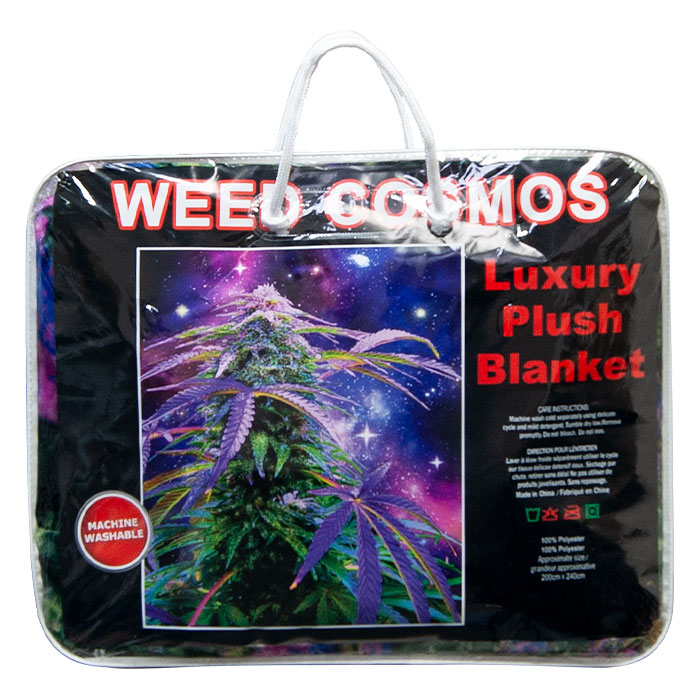 Weed Cosmos Queen Size Plush Blanket