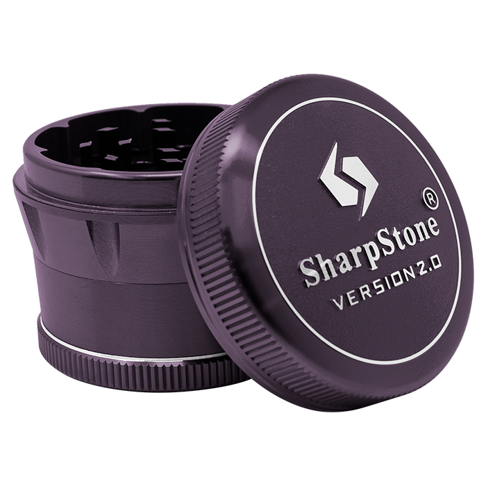 Purple Sharp Stone V2 Grinder Hard Top