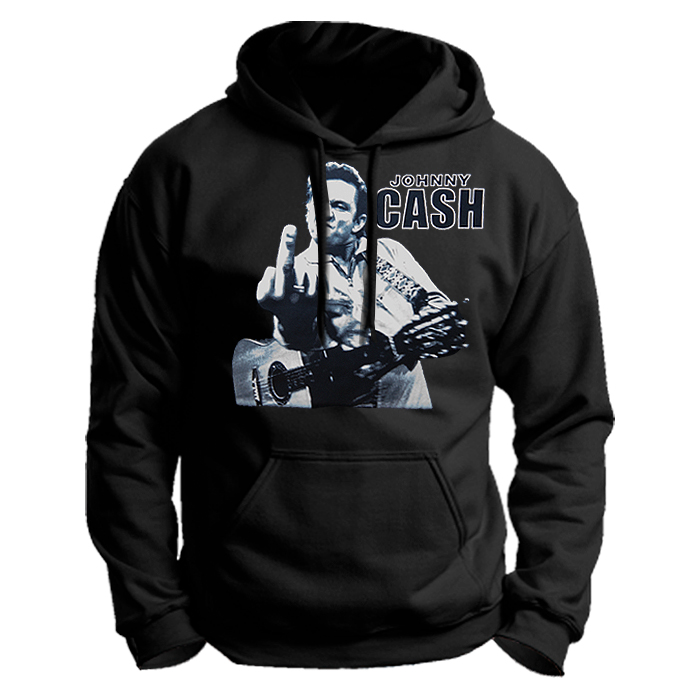 Johnny Cash Unisex Black Hoodie