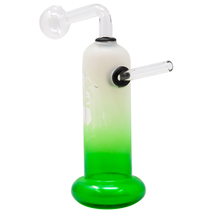 Green Frosty Oil Bong 6 Inches