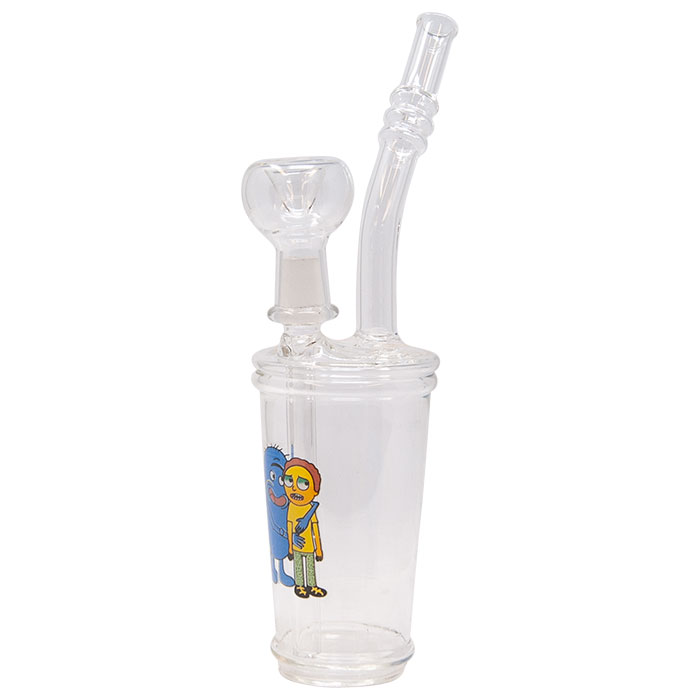 King Jelly Beans And Morty Glass Bong 9 Inches