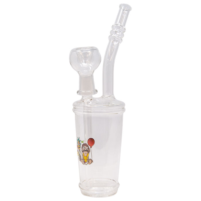 Scared Rick And Morty Glass Bong 9 Inches