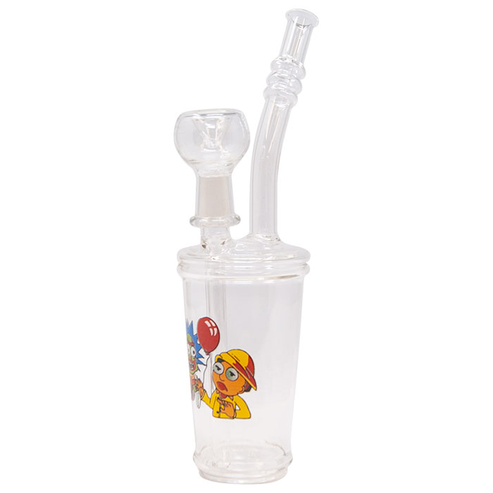 Rick And Morty Pennywise Glass Bong 9 Inches