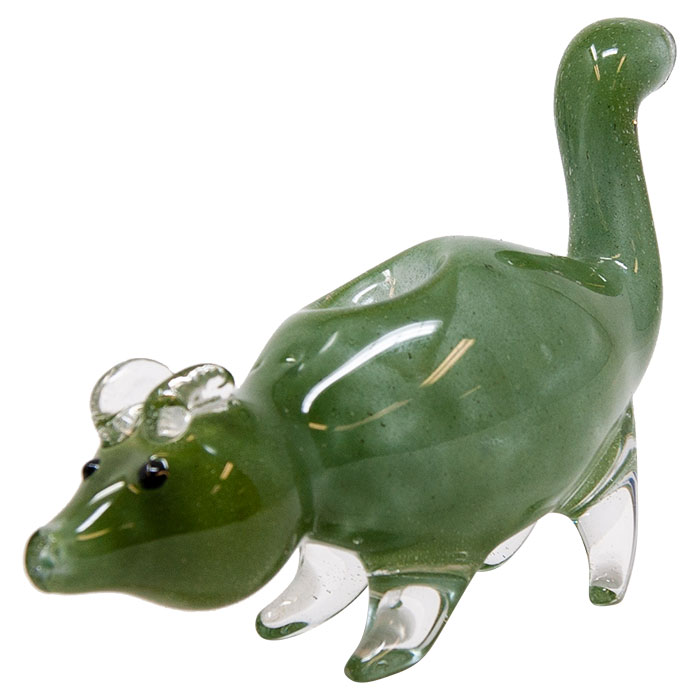 Green Rat Glass Pipe