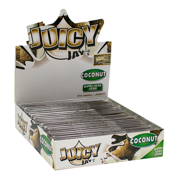 Juicy Jay Rolling Paper Coconut King Size Ct 24