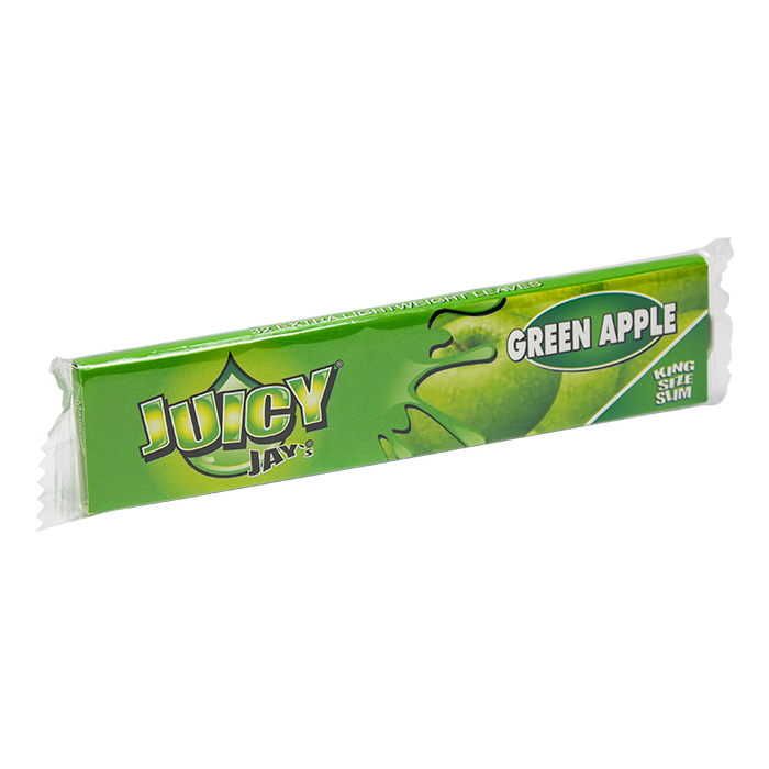 Juicy Jay Green Apple King Size Rolling Paper Ct 24