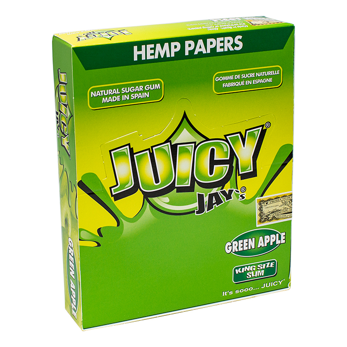 Juicy Jay Green Apple King Size Rolling Paper Ct 24