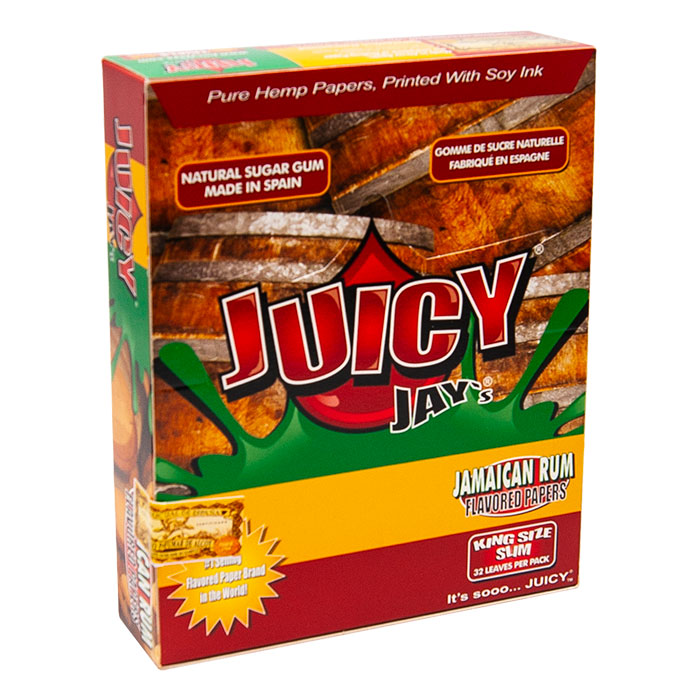 Juicy Jay Rolling Paper Jamacian Rum King Size Ct 24
