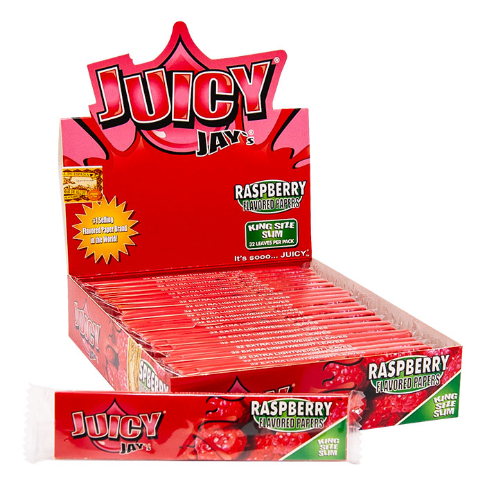 Juicy Jay Rolling Paper Raspberry King Size