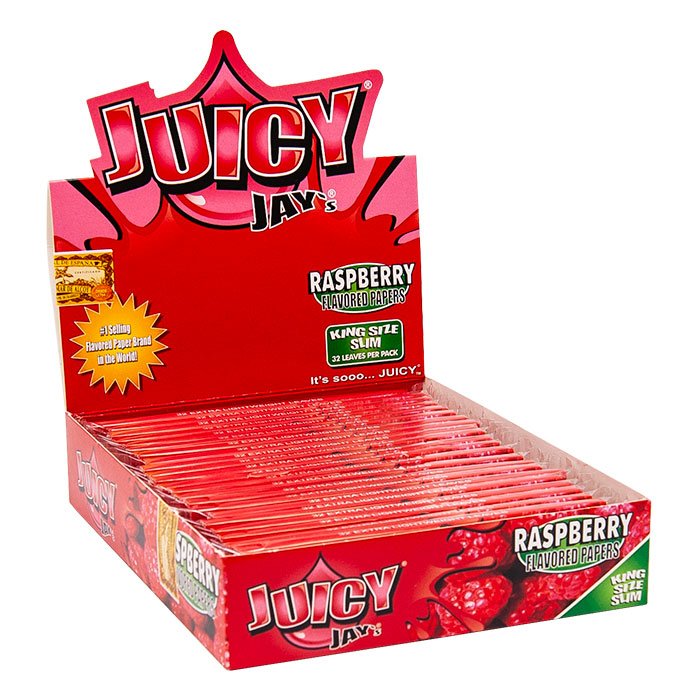 Juicy Jay Rolling Paper Raspberry King Size