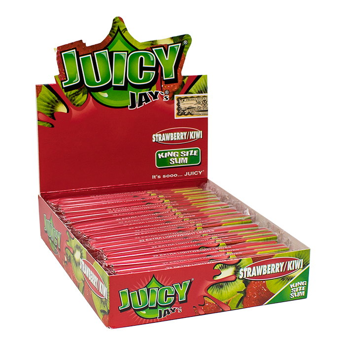 Juicy Jay Strawberry Kiwi King Size Rolling Paper Ct 24