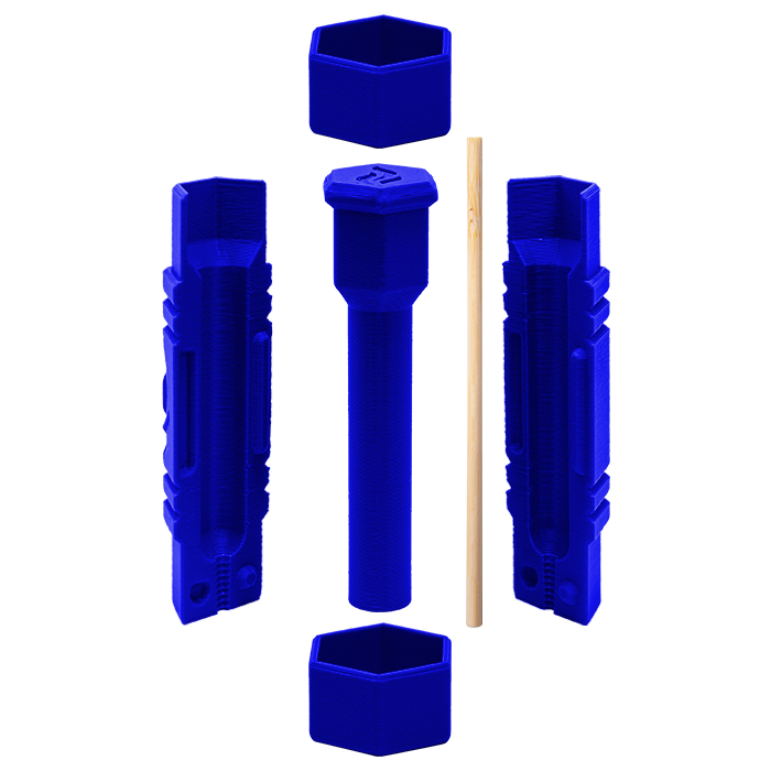 Blue Color Cannagar Press Kit Compact Size