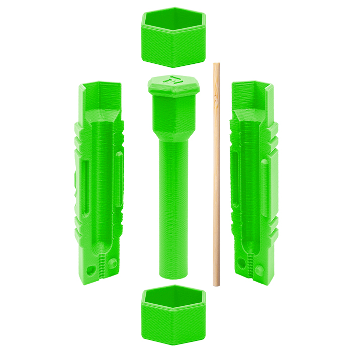 Green Color Cannagar Press Kit Compact Size