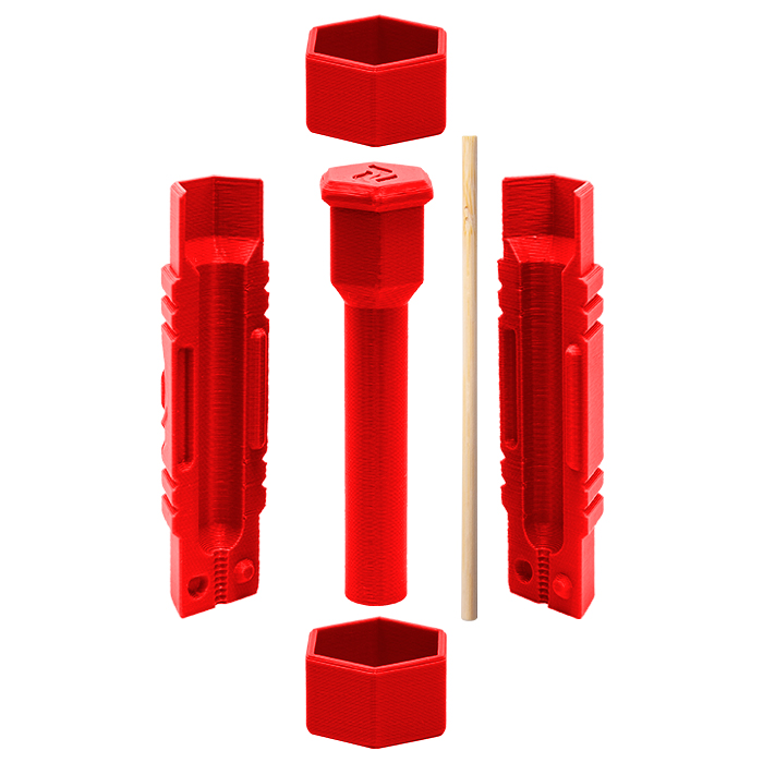 Red Color Cannagar Press Kit Compact Size