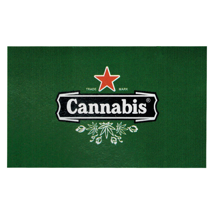Cannabis Heineken Flag
