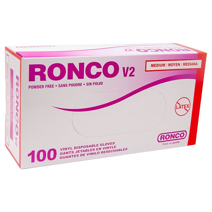 Ronco Care Vinyl Disposable Gloves 100pcs/Box