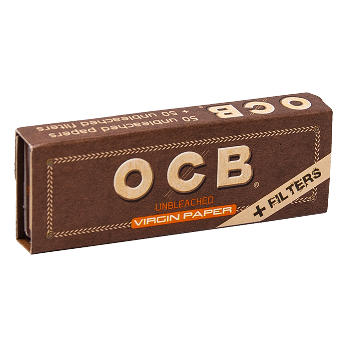 OCB Unbleached Rolling Papers 1 1/4 and Filters