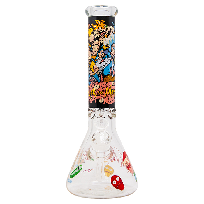 Rick N Morty Pickle 14 Inches Glass Bong