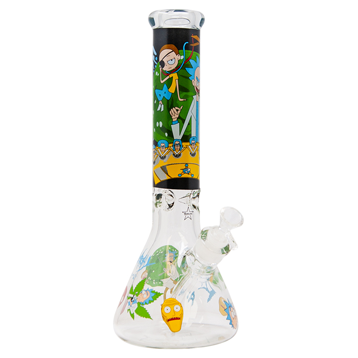 Rick N Morty Adventure 14 Inches Glass Bong