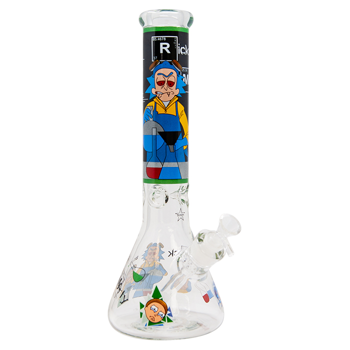 Rick N Morty Lab Experiment 14 Inches Glass Bong