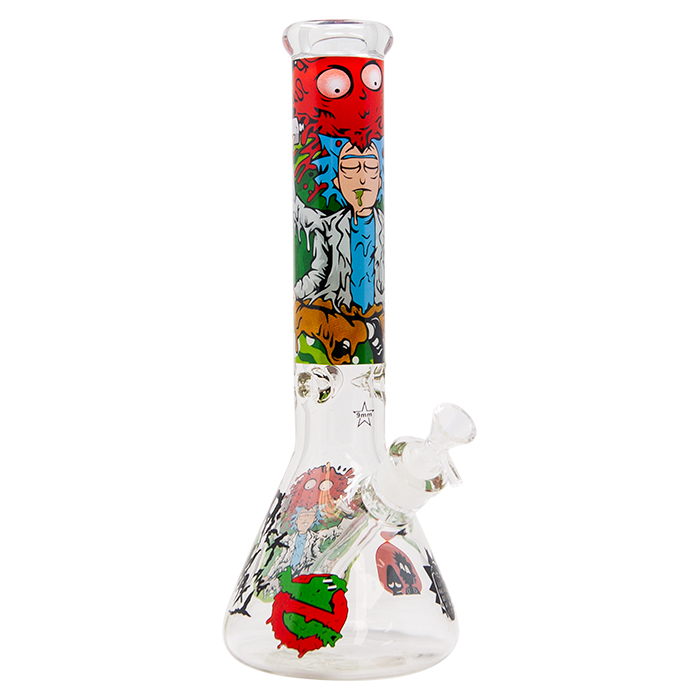 Rick N Morty Spooky 14 Inches Glass Bong