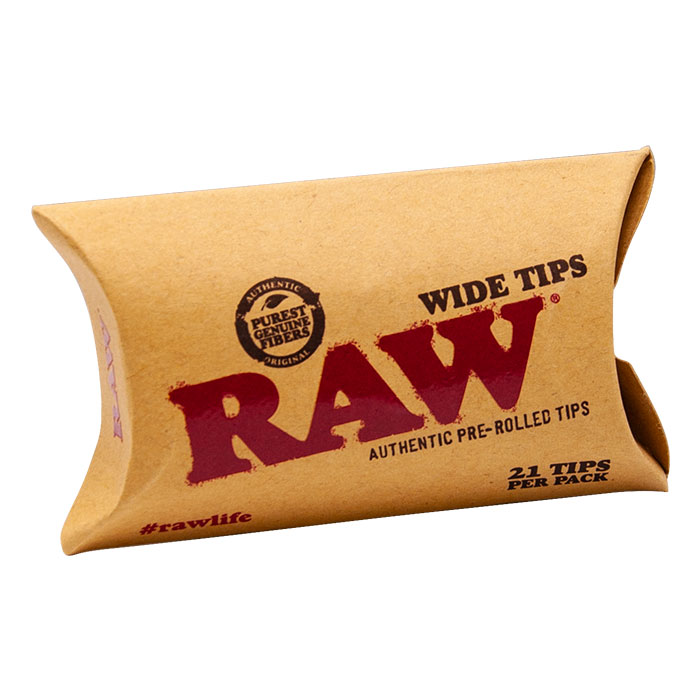 Raw Wide Pre-rolled Unbleached Tips