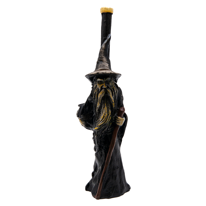 Ancient Wizard Polyresin Pipe