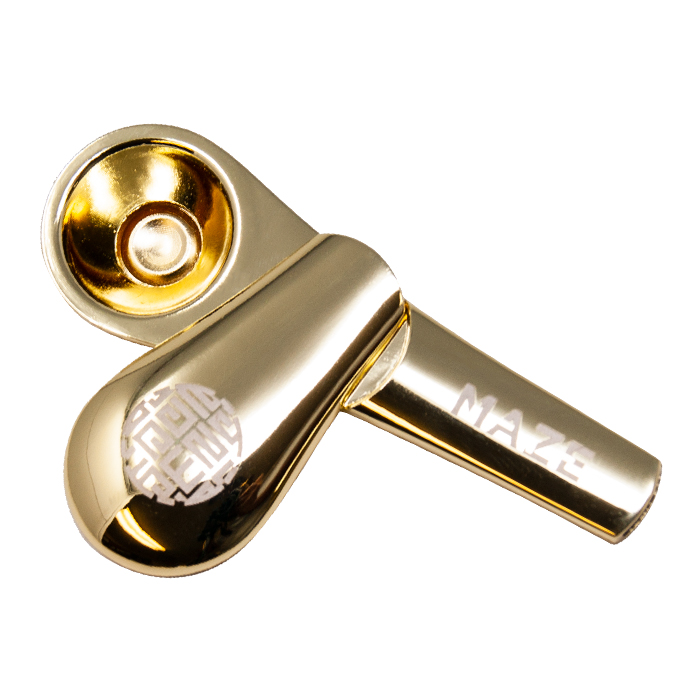 Gold Maze Sleek Magnetic Pipe 4 inches