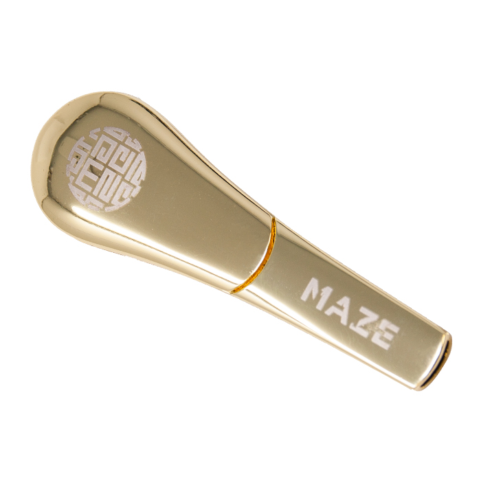 Gold Maze Sleek Magnetic Pipe 4 inches