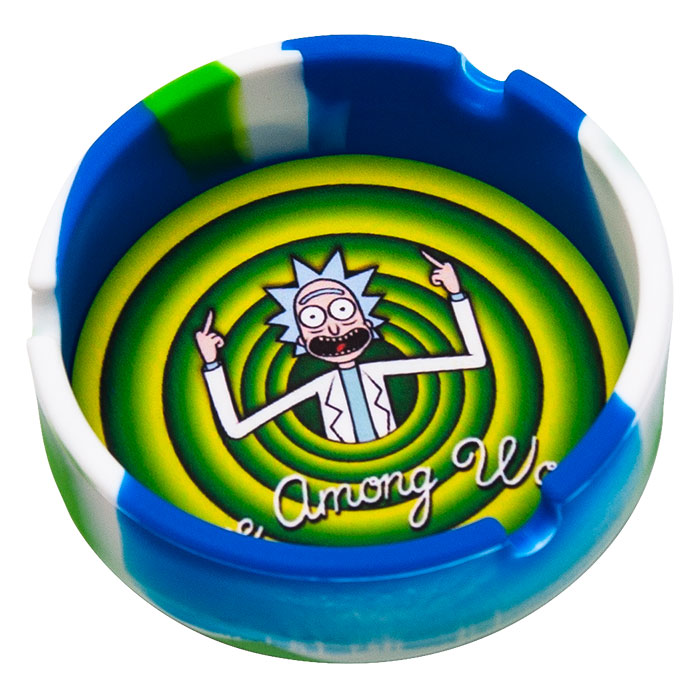Circular Shaped Funny Picture Silicone Ashtray