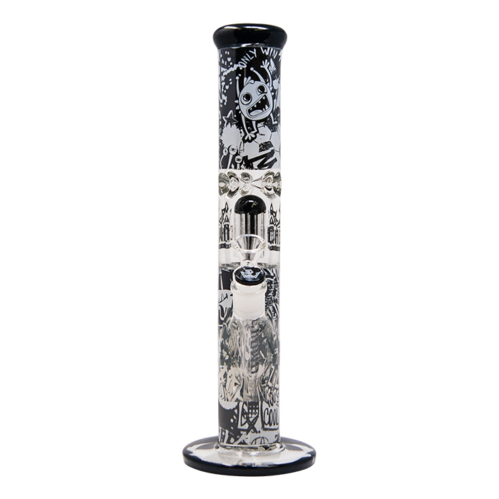 Metal Punk Crown Glass Tree Perc 14 Inches Bong from the Funk Collection