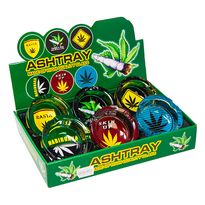 Marijuana Glass Ashtray