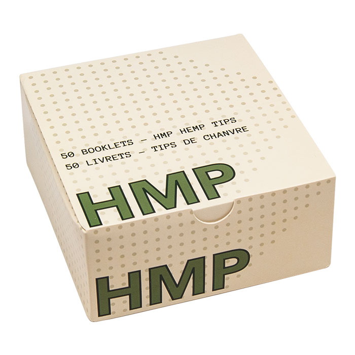 HMP Hemp Tips Display Of 50 Booklets