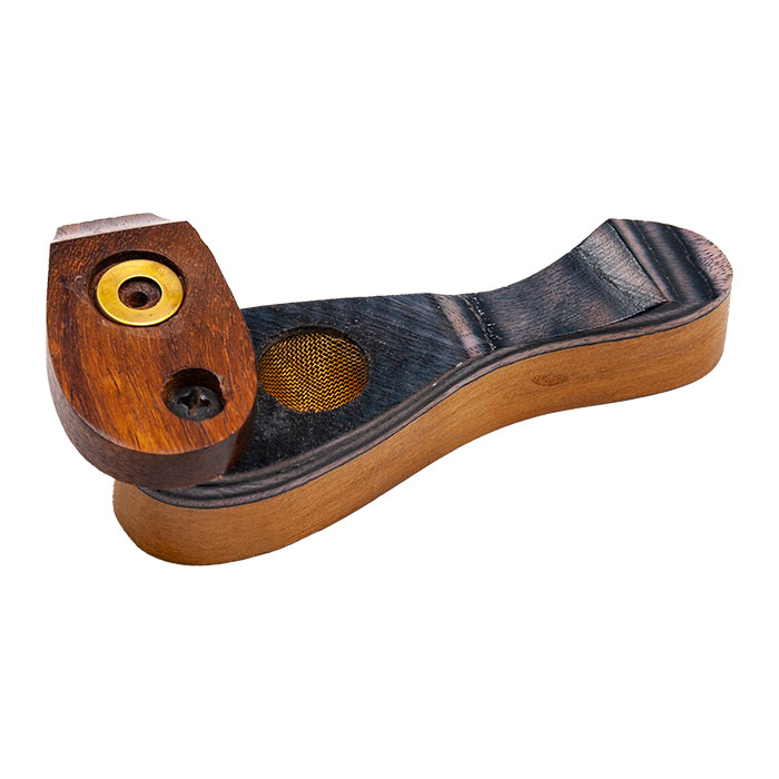 Dark Color Wooden Flip Pipe 3.5 Inches