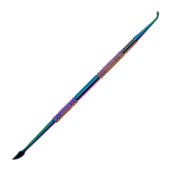 Rainbow Dabber Stick With Sharp Point And Paddle Scooper