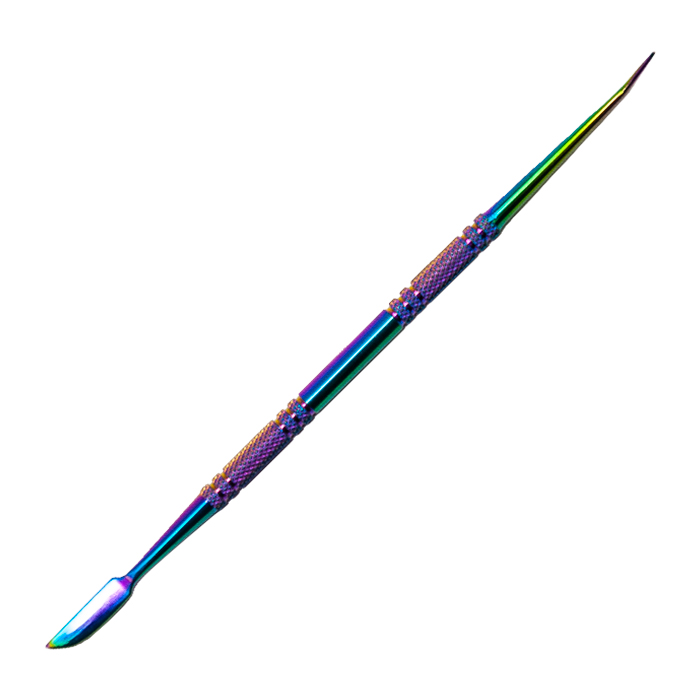 Rainbow Dabbing Stick With Sharp Point And Paddle Scooper