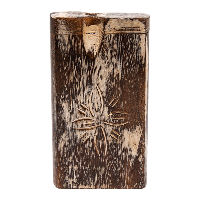 Handcrafted Wooden Dugout Flower Design