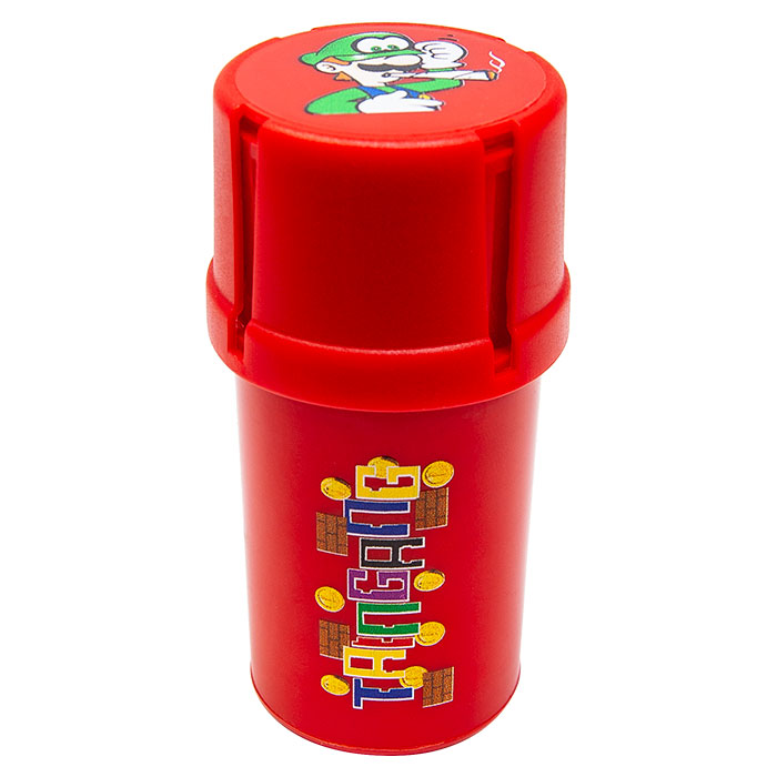 Red Mario Medtainer Smell Proof Storage And Grinders