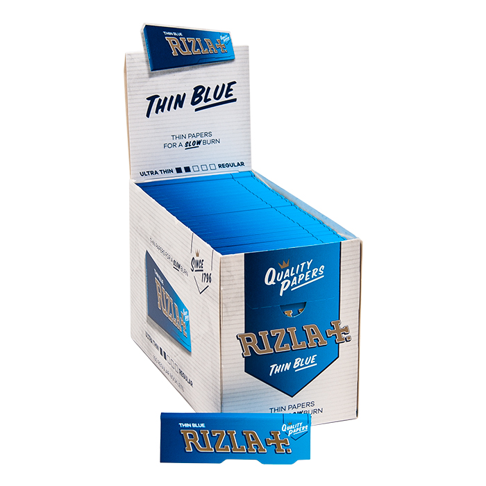 Rizla Single Blue Rolling Paper Jumbo Display Of 100